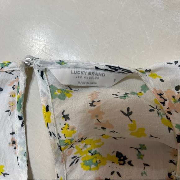 Lucky Brand Floral Blouse with Yellow and Black - Picture 3 of 6